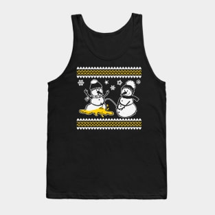 Pee Pee Snowman Tank Top